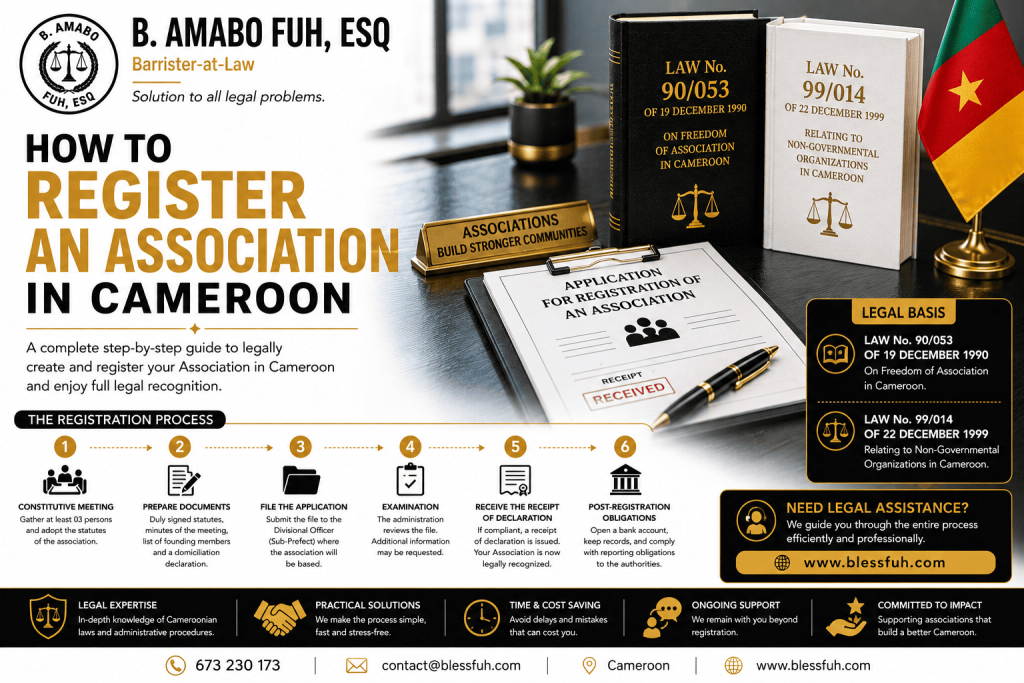 How to register an association in cameroon